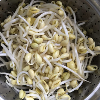 豆腐豆芽炒粉条的做法步骤：1