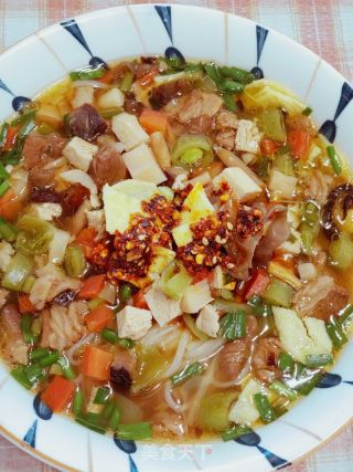 陕西特色美食～家常臊子面的做法步骤：14
