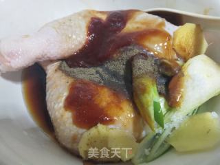 焗鸡腿的做法步骤：2