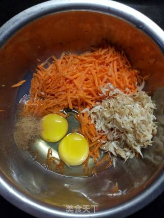 胡萝卜虾皮黑麦饼的做法步骤：4