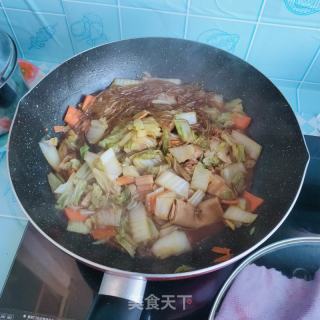 卤肉白菜炖粉条的做法步骤：6