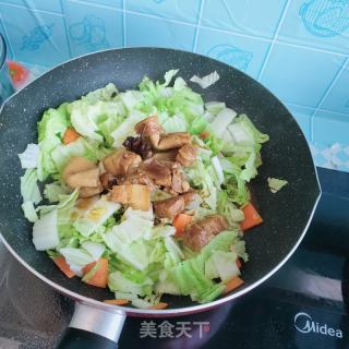 卤肉白菜炖粉条的做法步骤：3