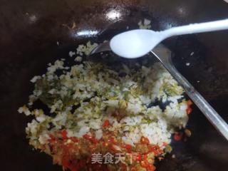 鸡白菜炒肉末（白菜两吃）的做法步骤：9