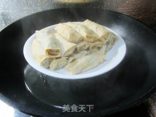 咸菜虾仁馅千张包的做法步骤：13