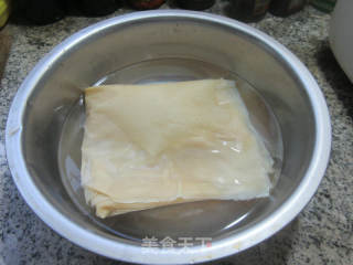 咸菜虾仁馅千张包的做法步骤：7