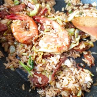 辣萝卜炒饭的做法步骤：11