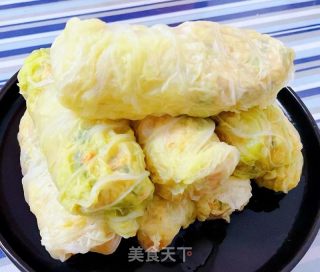 #白菜#鸡肉韭菜白菜卷的做法步骤：12