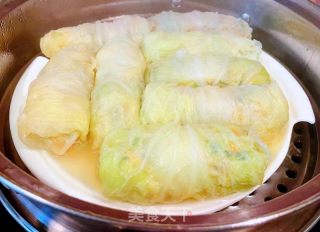 #白菜#鸡肉韭菜白菜卷的做法步骤：11