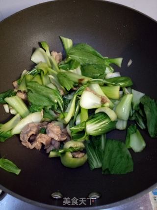 家常炒油菜的做法步骤：3