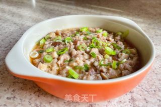 鲜菇鱼滑蒸肉饼的做法步骤：6