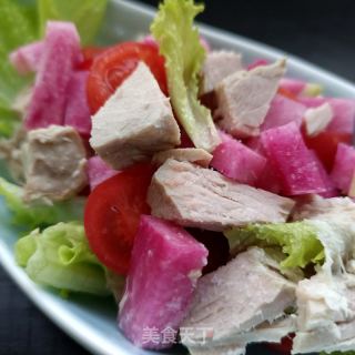 精肉花心萝卜沙拉的做法步骤：6