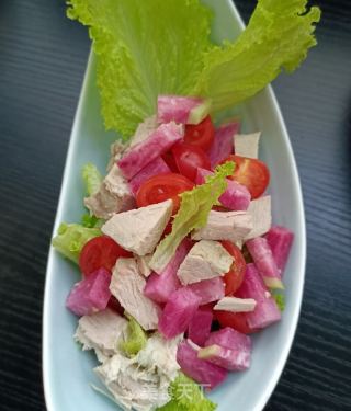 精肉花心萝卜沙拉的做法步骤：5