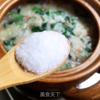 菠菜皮蛋瘦肉粥的做法步骤：9