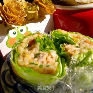 生菜饭包的做法步骤：21