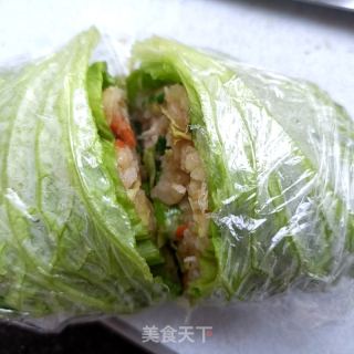 生菜饭包的做法步骤：19