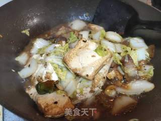 白菜烧豆腐的做法步骤：5