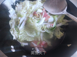 火腿炖白菜豆腐的做法步骤：6