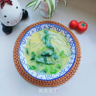 菠菜玉米面糊糊的做法步骤：14