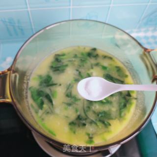 菠菜玉米面糊糊的做法步骤：12