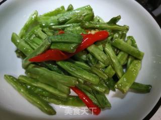 干煸四季豆烧肉的做法步骤：4