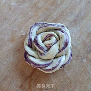 奶香紫薯花卷的做法步骤：12