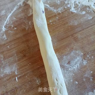 奶香紫薯花卷的做法步骤：9
