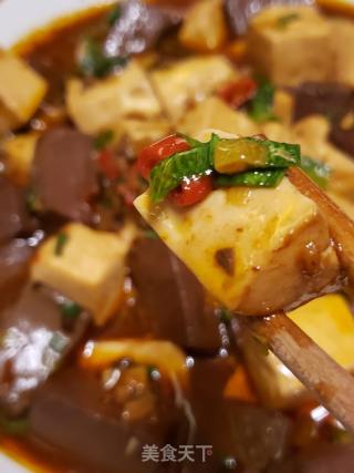 鲜嫩入味鸭血烧豆腐的做法步骤：16