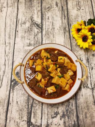 鲜嫩入味鸭血烧豆腐的做法步骤：14