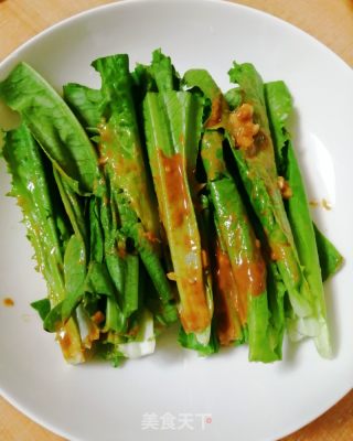 麻酱油麦菜的做法步骤：6