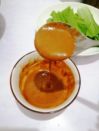 麻酱油麦菜的做法步骤：2