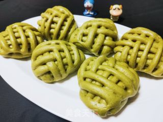 红枣菠菜汁花卷的做法步骤：18