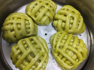 红枣菠菜汁花卷的做法步骤：17