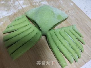 红枣菠菜汁花卷的做法步骤：11