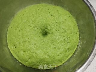 红枣菠菜汁花卷的做法步骤：5