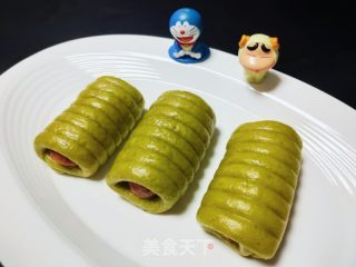 香肠毛毛虫花卷的做法步骤：14