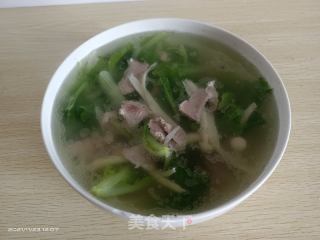 瘦肉小白菜汤的做法步骤：4