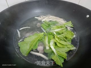 瘦肉小白菜汤的做法步骤：2