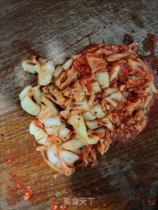辣白菜煎饼的做法步骤：4