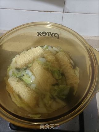 白菜豆卷汤的做法步骤：9