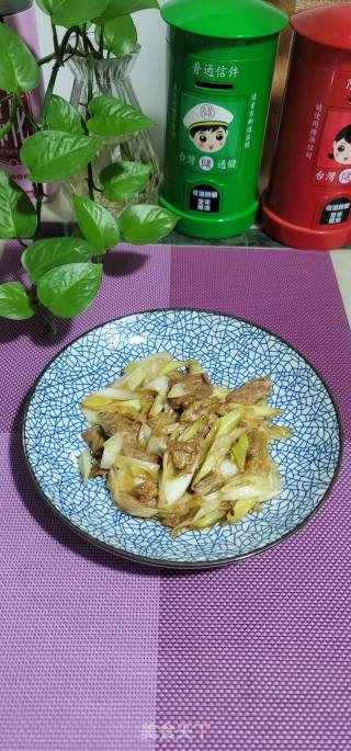 大葱炒肉片的做法步骤：7