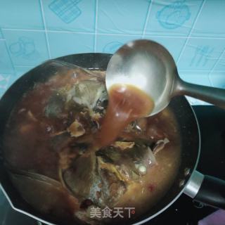 酱烧鱼头的做法步骤：15