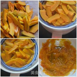 豆沙馅芝麻南瓜饼的做法步骤：1