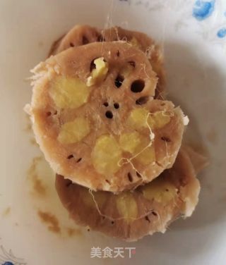 脱衣绿豆酿莲藕的做法步骤：11