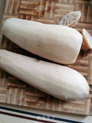 脱衣绿豆酿莲藕的做法步骤：4