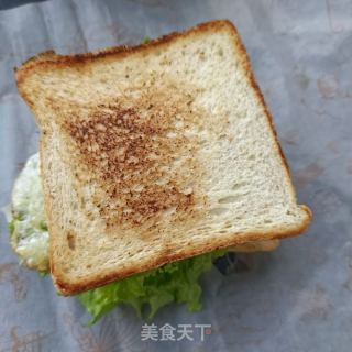 精肉煎蛋三明治的做法步骤：9