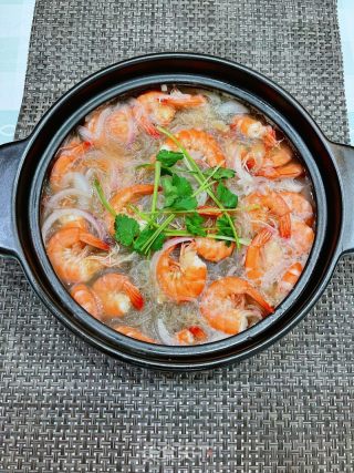 鲜虾粉丝煲的做法步骤：12