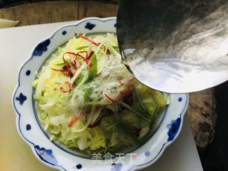 白灼莲花白的做法步骤：6