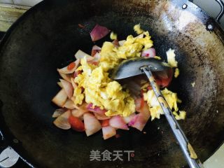 西红柿洋葱炒鸡蛋的做法步骤：7