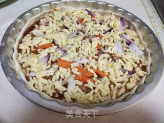 奥尔良鸡肉披萨的做法步骤：8