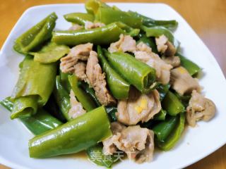 青椒炒肉片的做法